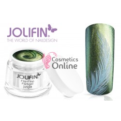 Gel UV Jolifin cu sidef Flip Flop Jungle 5 ml + 1 Pigment Oglinda Cadou